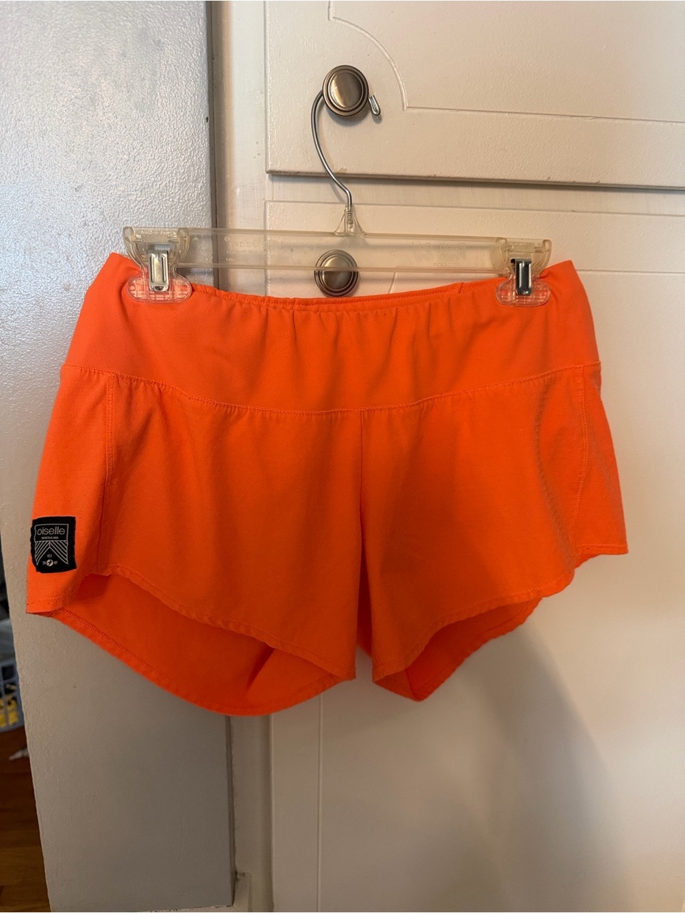 Oiselle  Roga Bright Orange Athletic Running Shorts